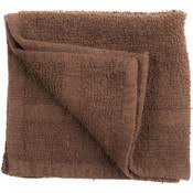 Brown washcloth economy grade for correctional facilities