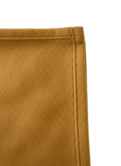 Closeup up of Golden Tan Fleece Blanket