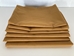 Stack of 6 Golden Brown Pillowcases, Standard Size 180 Thread Count
