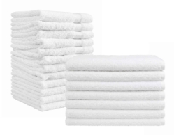 Premium Plus Cotton Washcloths, Hand and Bath Towels and Bath Mats-per dozen - TOW-12S-ST